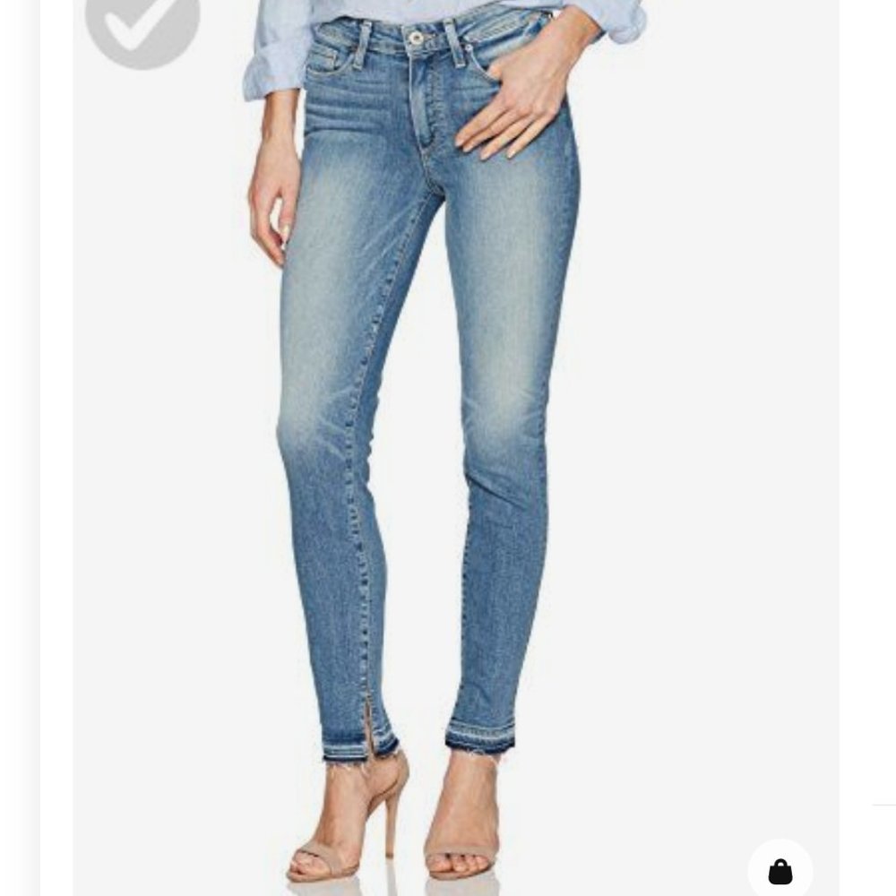 PAIGE Jean HOXTON ANKLE PEG W/ UNDONE HEM + INSEAM SLIT IN PALMER